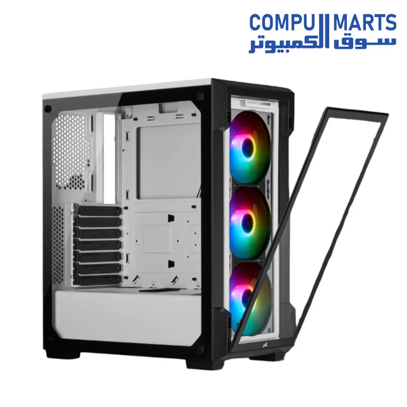 Corsair iCUE 220T RGB Tempered Glass Mid-Tower Smart Case - Image 4
