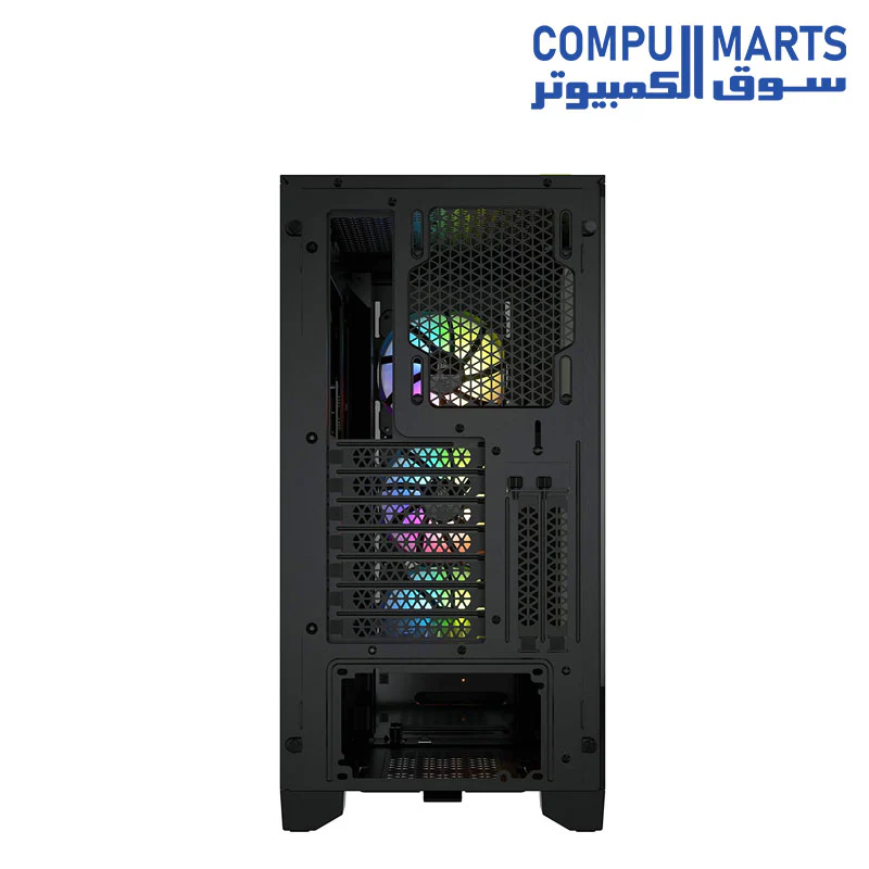 Corsair iCUE 4000X RGB Tempered Glass Mid-Tower ATX Case Black (CC-9011204-WN) - Image 3