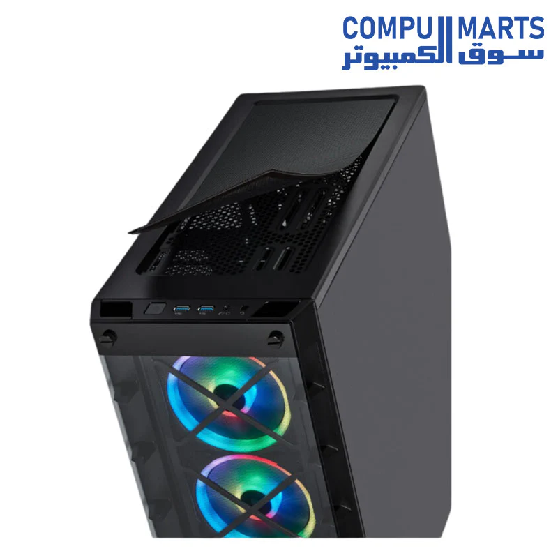 Corsair iCUE 465X RGB Mid-Tower ATX Smart Case - Image 13