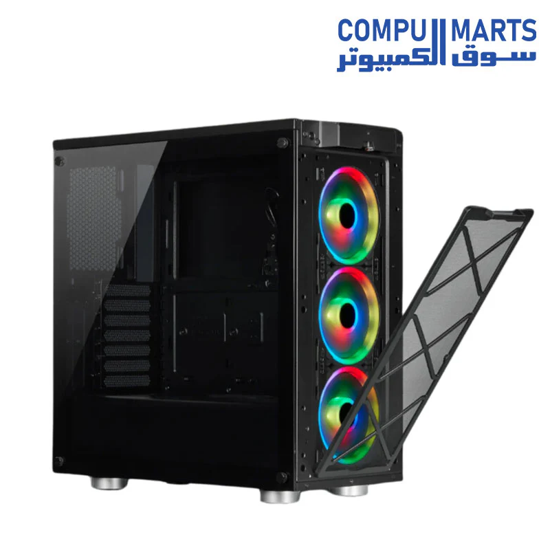 Corsair iCUE 465X RGB Mid-Tower ATX Smart Case - Image 5