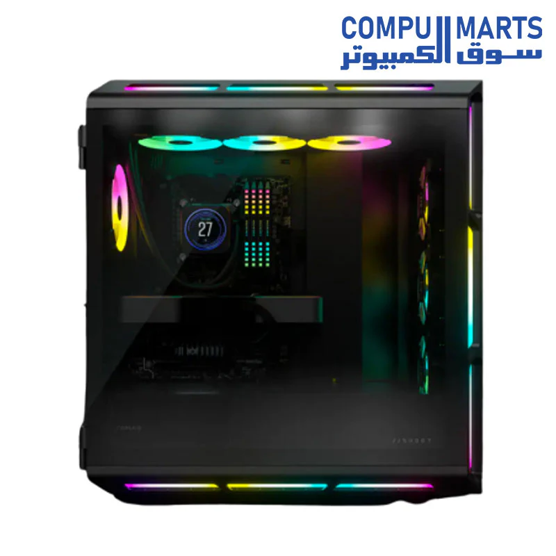 Corsair iCUE 5000T RGB Tempered Glass Mid-Tower ATX PC Case - Image 6