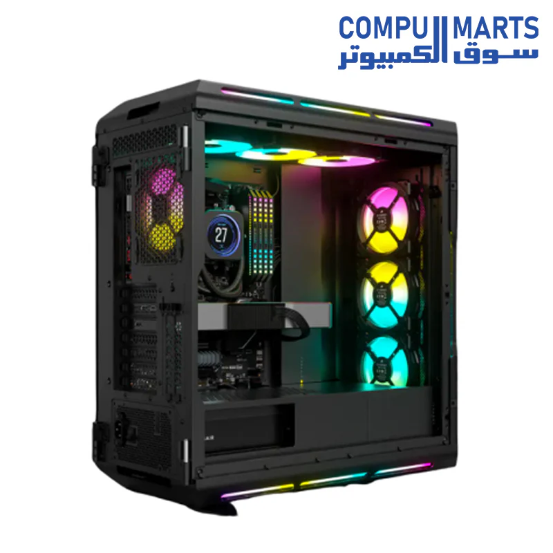 Corsair iCUE 5000T RGB Tempered Glass Mid-Tower ATX PC Case - Image 8