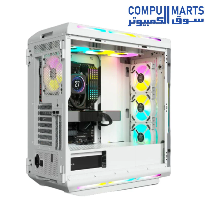 Corsair iCUE 5000T RGB Tempered Glass Mid-Tower ATX PC Case - Image 9
