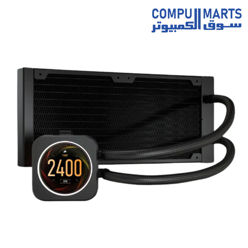 CORSAIR iCUE H100i ELITE LCD Display Liquid CPU Cooler — CW-9060061-WW - Image 2
