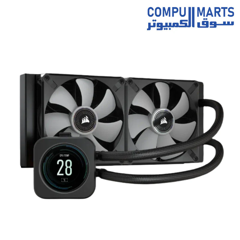 CORSAIR iCUE H100i ELITE LCD Display Liquid CPU Cooler — CW-9060061-WW - Image 3