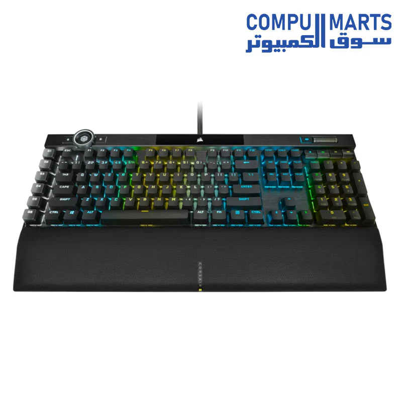 Corsair K100 RGB Optical-Mechanical Gaming Keyboard  CORSAIR OPX Switch Black - Image 2