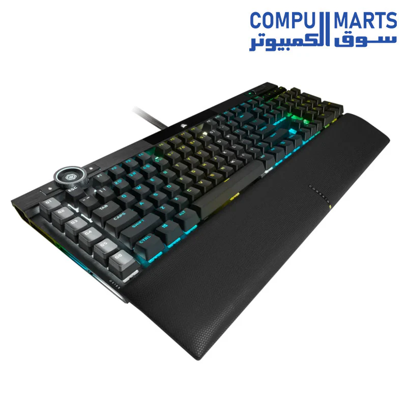 Corsair K100 RGB Optical-Mechanical Gaming Keyboard  CORSAIR OPX Switch Black - Image 3