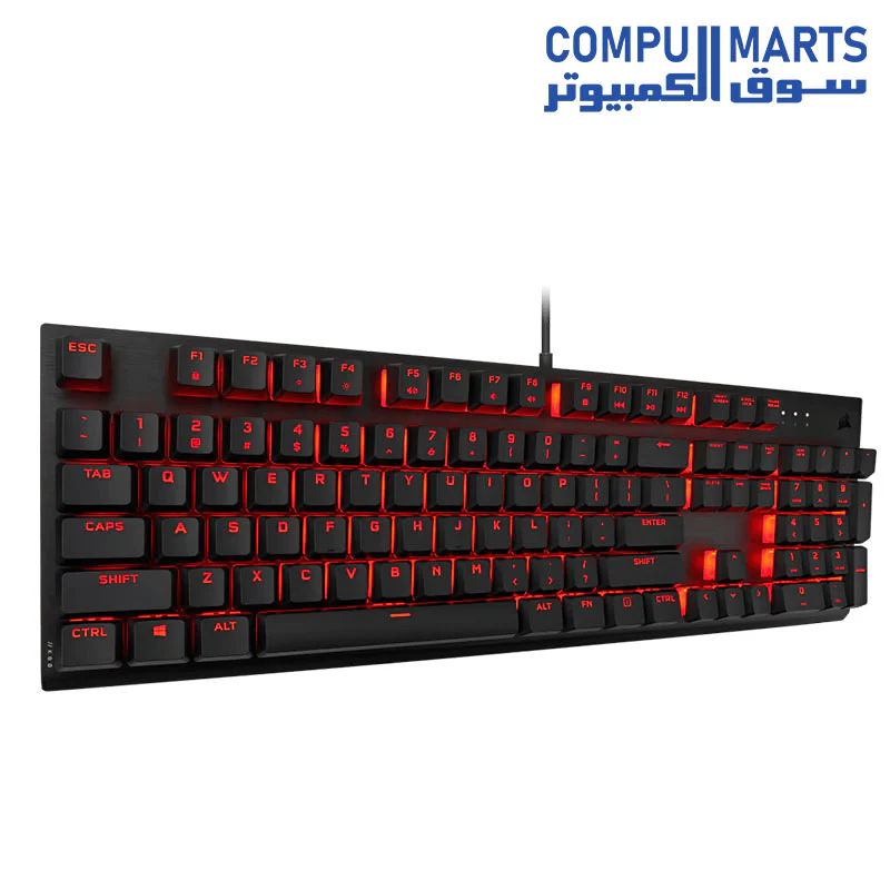 Corsair K60 PRO Mechanical Gaming Keyboard with Cherry VIOLA Switch - Red LED - Image 2