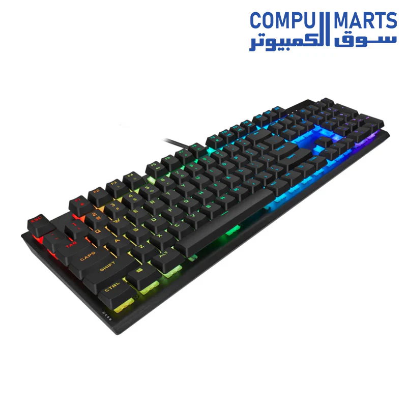 Corsair K60 RGB PRO Mechanical Gaming Keyboard 100% CHERRY MV Mechanical Keyswitches  Black - Image 3