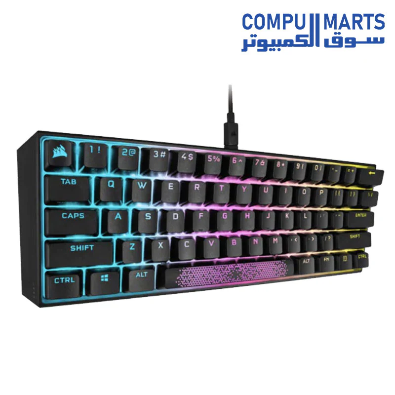 Corsair K65 RGB MINI 60% Mechanical Gaming Keyboard - CHERRY MX Red - Image 2