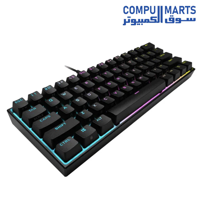Corsair K65 RGB MINI 60% Mechanical Gaming Keyboard - CHERRY MX Red - Image 4