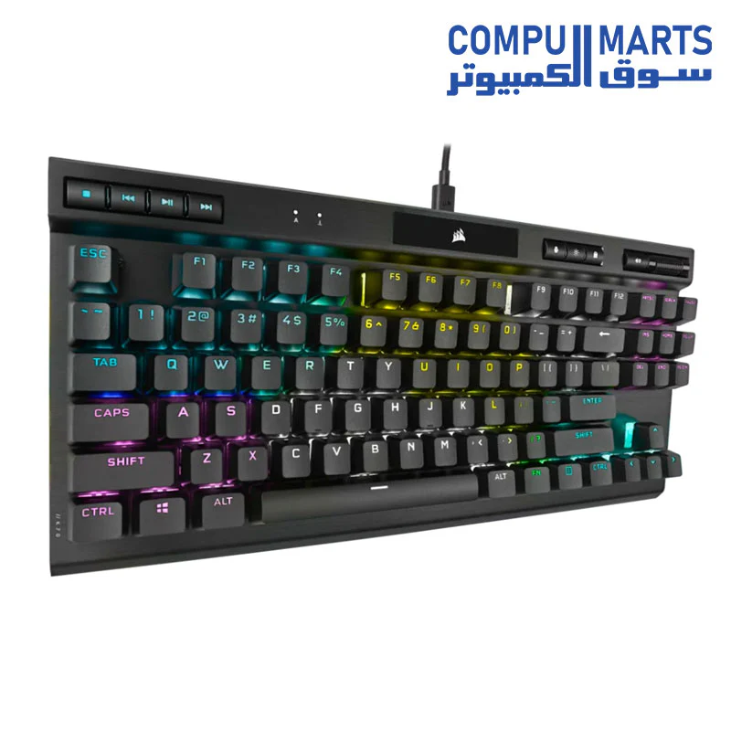 Corsair K70 RGB TKL CHAMPION SERIES Mechanical Gaming Keyboard  CHERRY MX Red - Image 2