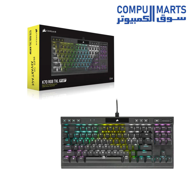 Corsair K70 RGB TKL CHAMPION SERIES Mechanical Gaming Keyboard  CHERRY MX Red - Image 8