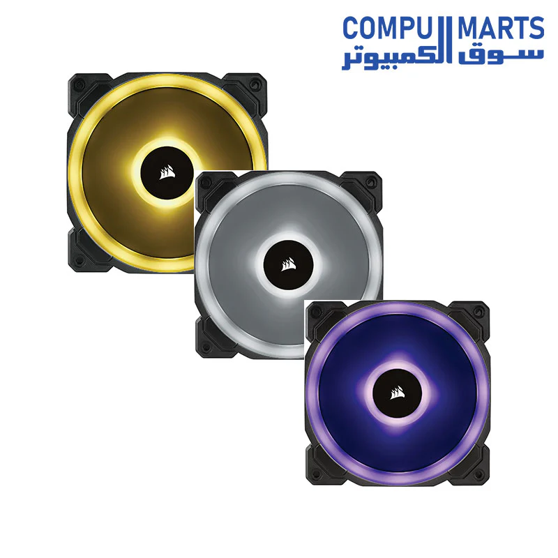 Corsair LL120 RGB 120mm Dual Light Loop RGB LED PWM Fan — 3 Fan Pack with Lighting Node PRO - Image 3