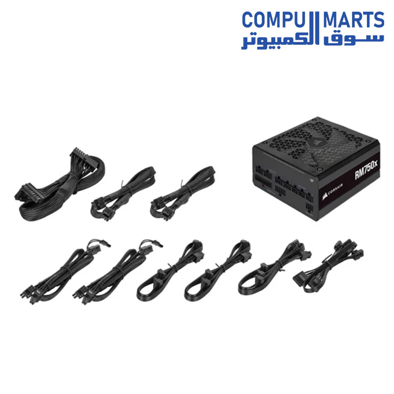 Corsair RM750x — 750 Watt 80 PLUS Gold Fully Modular ATX PSU - CP-9020199-UK - Image 4