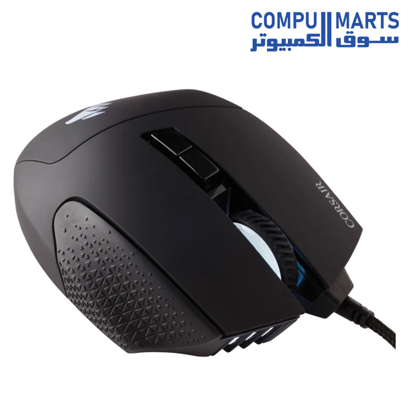 Corsair SCIMITAR RGB ELITE Gaming Mouse For MOBA, MMO - 18,000 DPI - 17 Progammable Buttons - iCUE Compatible - Black - Image 4