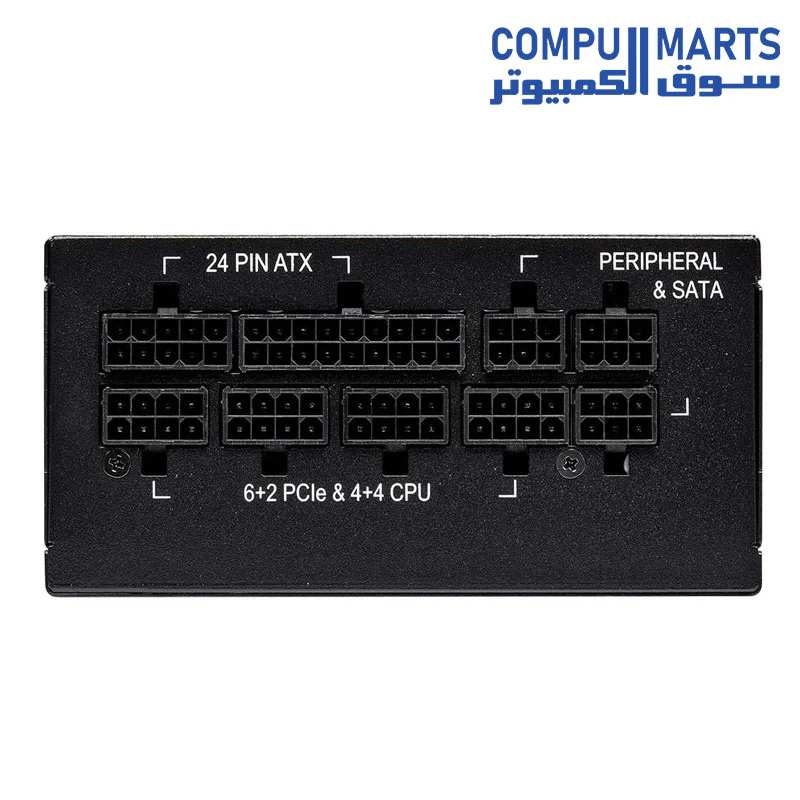 Corsair SF750 80 Plus Platinum Certified Power Supply Unit SF Series 750W Fully Modular - Black (UK) - Image 6