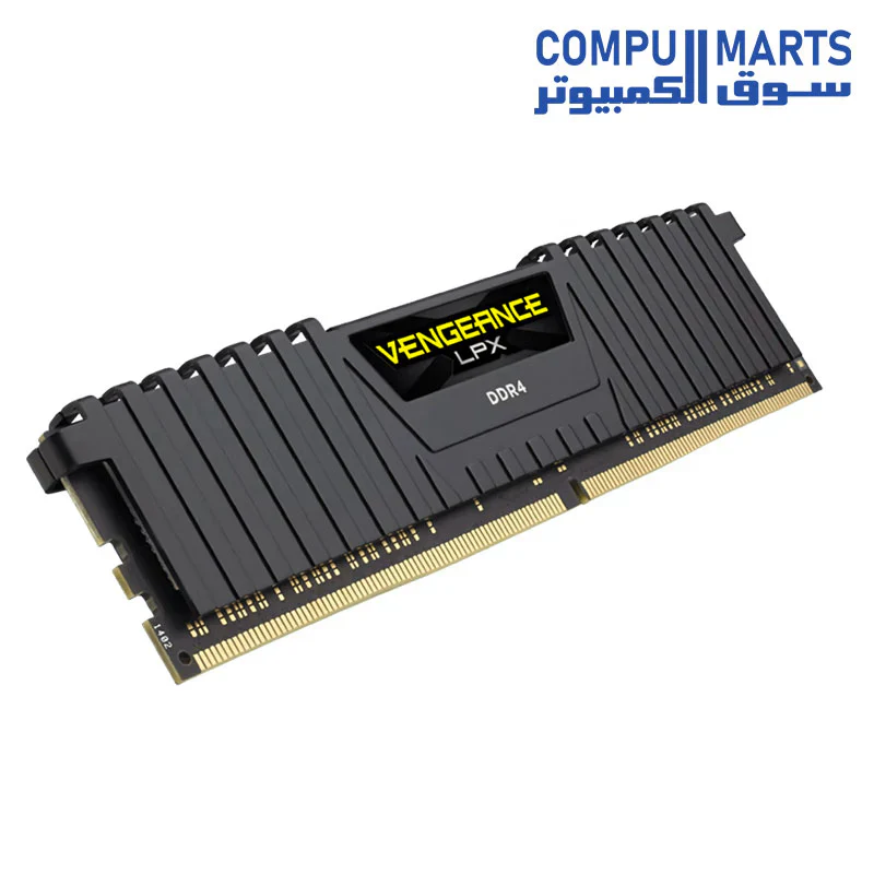 CORSAIR VENGEANCE LPX DDR4 8GB (1x8GB) 3200MHz C16 Desktop Memory Kit – Black - Image 3