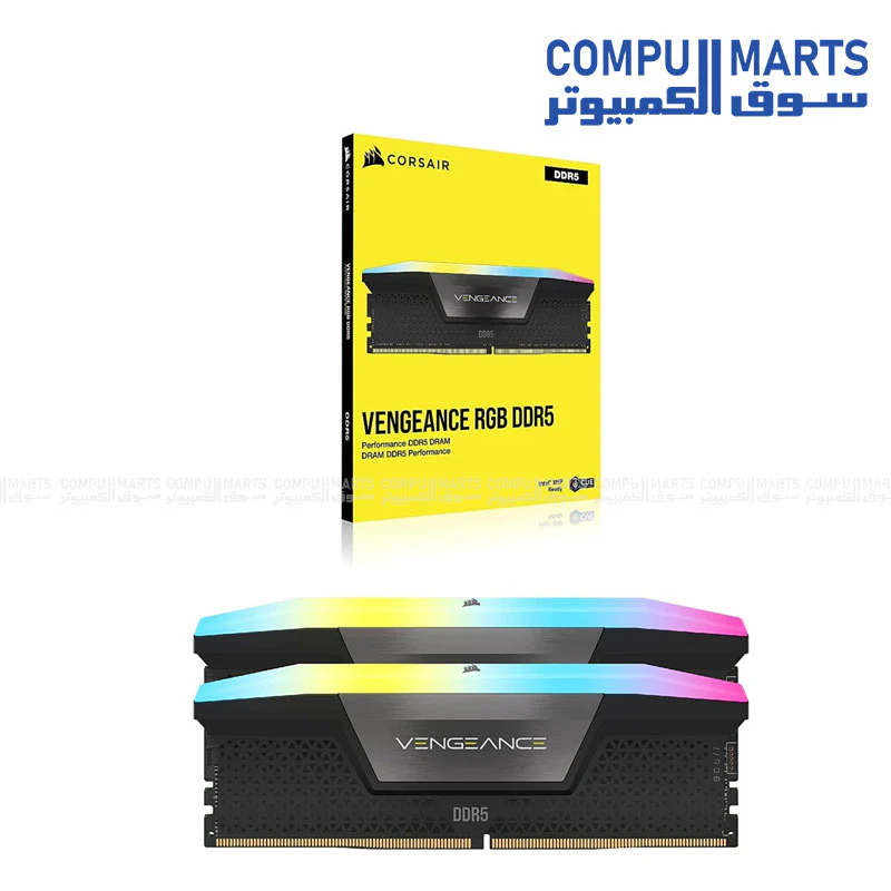 CORSAIR VENGEANCE RGB DDR5 32GB (2x16GB) 6000MT/s CL28 Gaming Memory – AMD EXPO & Intel XMP - Image 4
