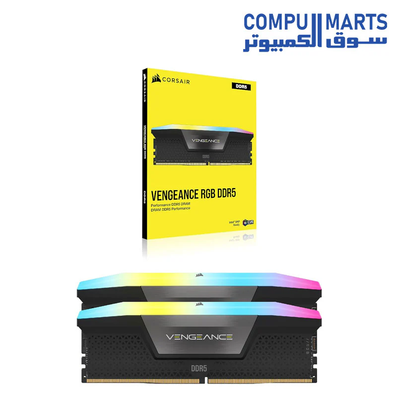 CORSAIR VENGEANCE RGB DDR5 DRAM 6400MT/s CL32 Memory Kit - Image 3