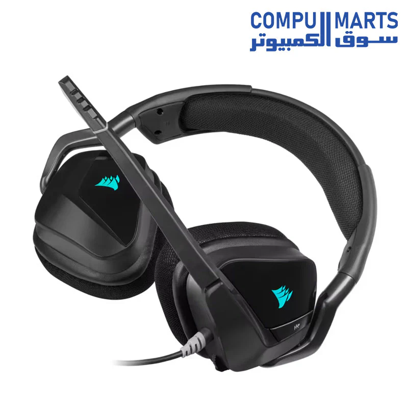 Corsair VOID RGB ELITE USB Connector Circumaural Premium Gaming Headset with 7.1 Surround Sound, Carbon - Image 6