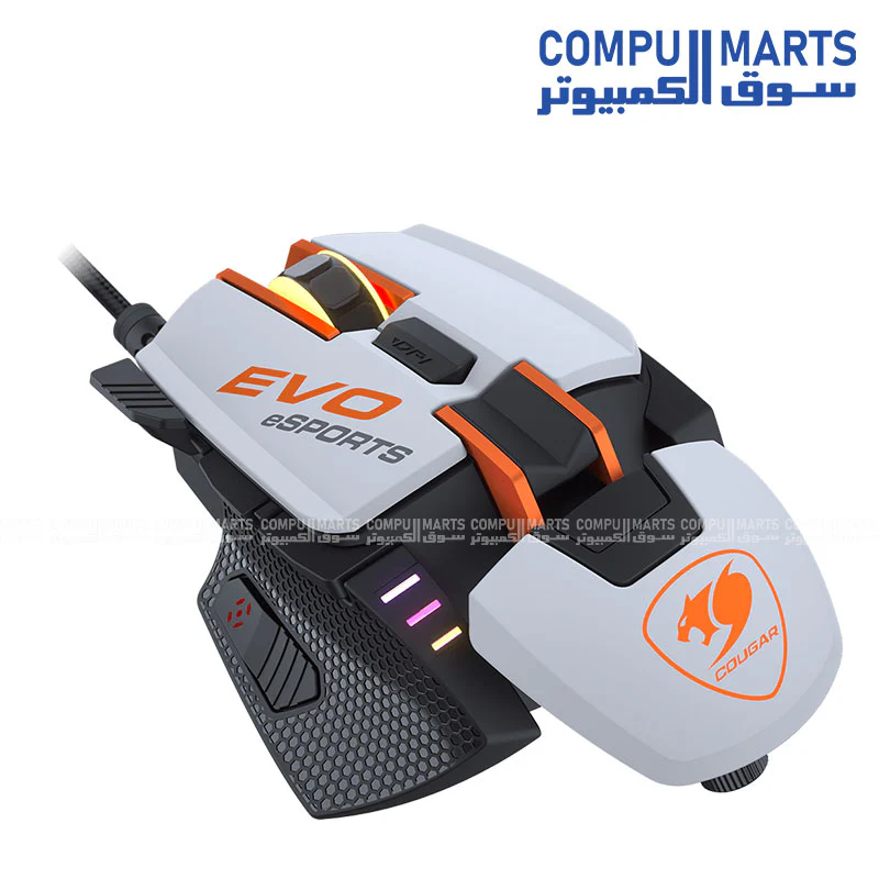 COUGAR 700M EVO eSPORTS Gaming Mouse – 16000 DPI – 8 Buttons – Aluminum Frame – RGB Backlight – Adjustable Design - Image 2
