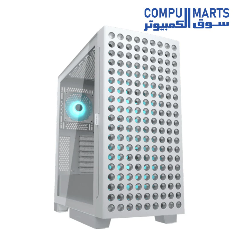 COUGAR Airface ECO RGB Mid-Tower ATX PC Case – Thermodynamic Airflow – 2X 180mm PWM Front Fans & 120mm PWM Rear Fan Pre-Installed – Max. GPU Length 390mm – Upgraded Vertical GPU Support - Image 2