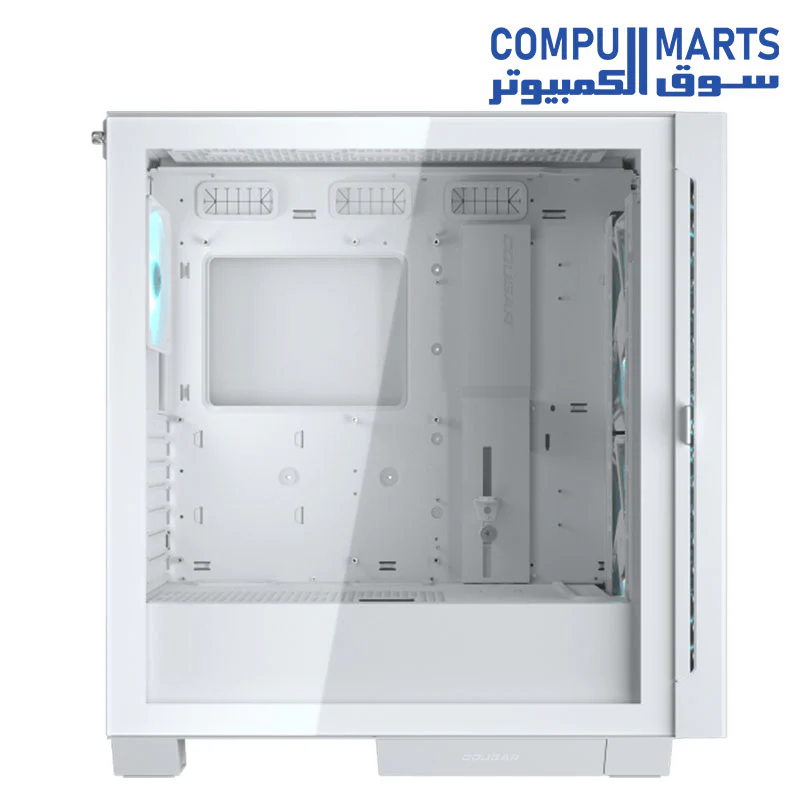 COUGAR Airface ECO RGB Mid-Tower ATX PC Case – Thermodynamic Airflow – 2X 180mm PWM Front Fans & 120mm PWM Rear Fan Pre-Installed – Max. GPU Length 390mm – Upgraded Vertical GPU Support - Image 4