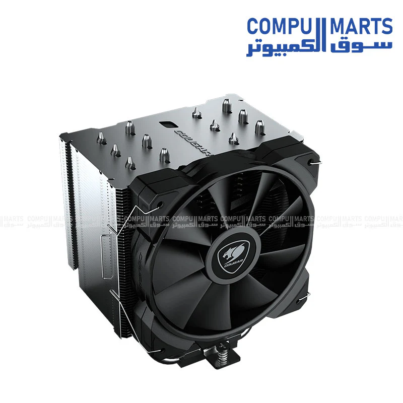 Cougar Forza 85 Essential CPU Air Cooler – 6 Heatpipes – 120mm PWM Fan – Intel/AMD Compatible - Image 4