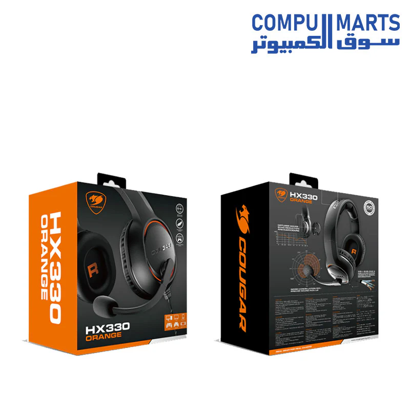 Cougar Headset HX330 Orange - Image 4