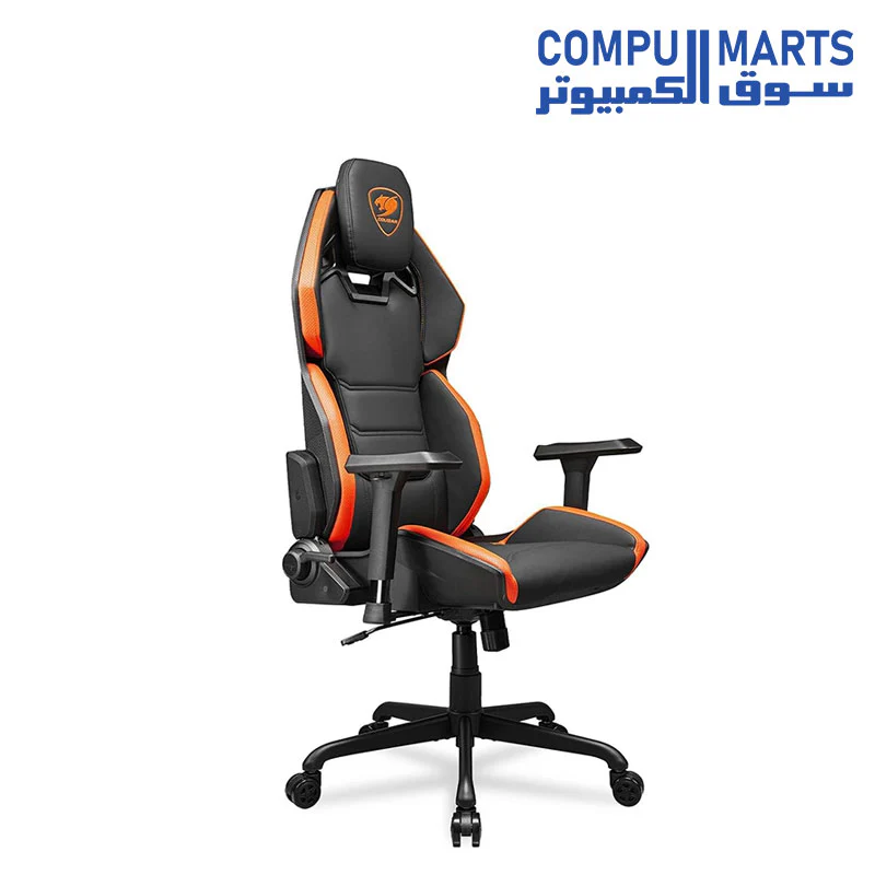 Cougar Hotrod Gaming Chair - Orange/Black - Ergonomic Design - Image 2