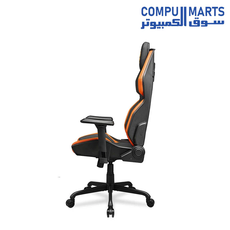 Cougar Hotrod Gaming Chair - Orange/Black - Ergonomic Design - Image 4