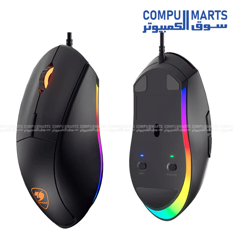 COUGAR MINOS XT RGB Gaming Mouse – 4000 DPI – 6 Buttons – Lightweight Ergonomic Design - Image 3