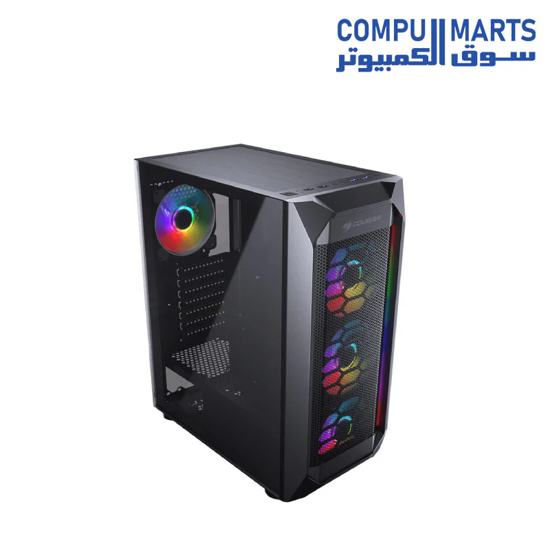Cougar MX410 Mesh-G RGB Mid Tower Case + Cougar VTC 500W plus - Image 2