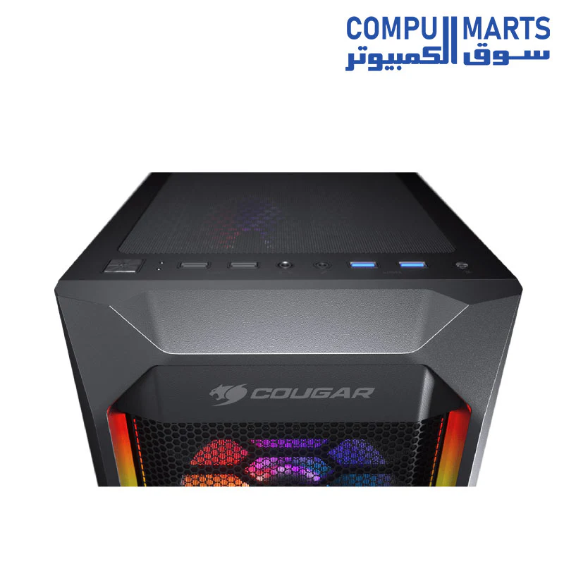Cougar MX410 Mesh-G RGB Mid Tower Case + Cougar VTC 500W plus - Image 3