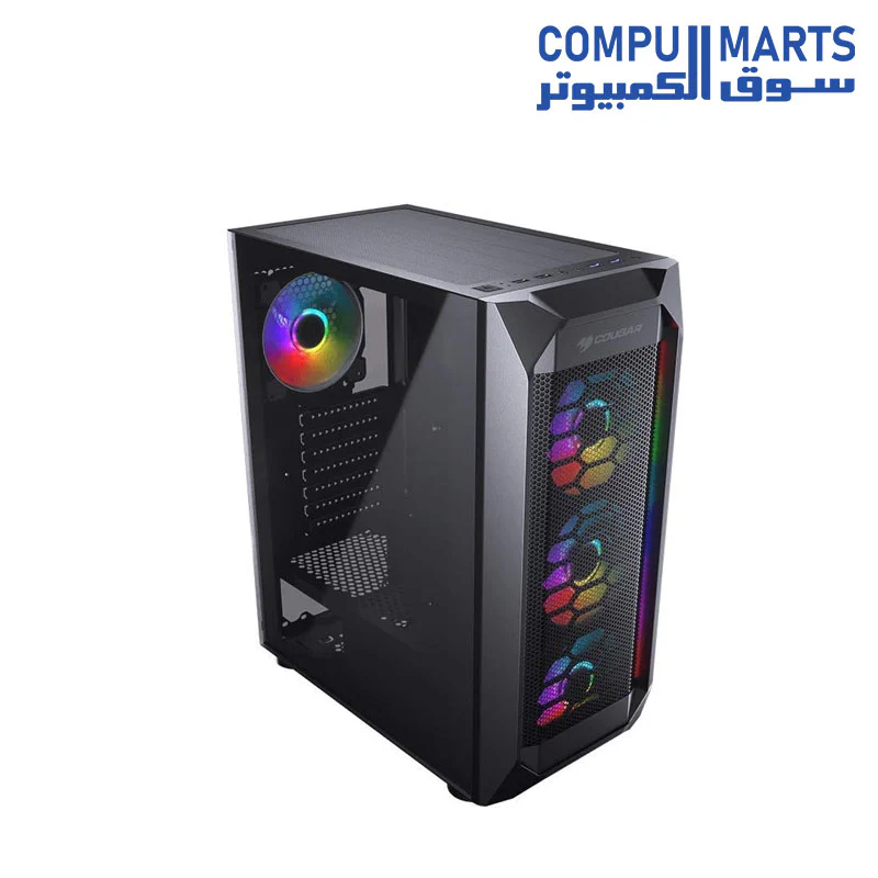 Cougar MX410 Mesh-G RGB Mid Tower Case + Cougar VTC 500W - Image 4