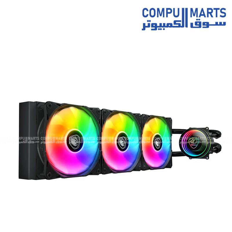 Cougar Poseidon Elite ARGB Liquid CPU Cooler – 240mm / 360mm – Intel & AMD Compatible - Image 2