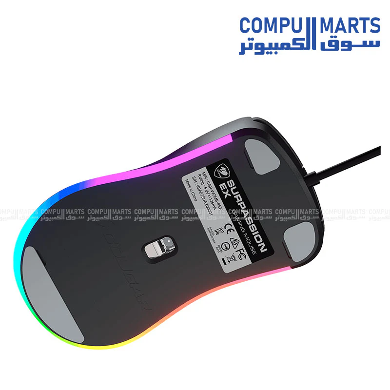 COUGAR Surpassion EX Gaming Mouse – PAW3309 Sensor, 6400 DPI, RGB, 1000Hz Polling - Image 3