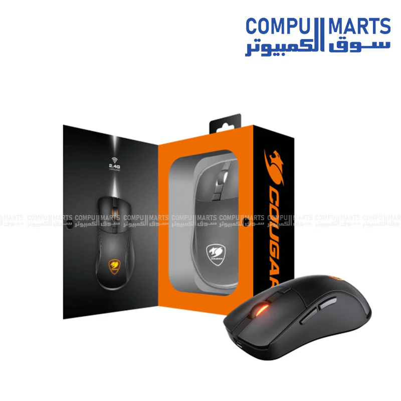COUGAR Surpassion RX Wireless Gaming Mouse – 2.4GHz – PixArt PMW3330 – 7200 DPI – LCD Screen – RGB - Image 4