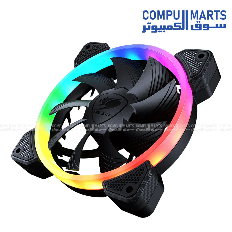 Cougar VORTEX ARGB VK120 120mm Case Fan – Hydro-Dynamic Bearing, 600–1500RPM, 48.98 CFM, 3-Pin ARGB (CF-VK12HB-RGB) - Image 3