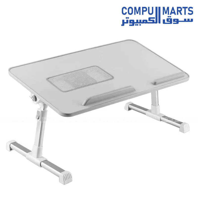 Dantech Q5 Wooden Laptop Cooling Table with Fan & Foldable Metal Legs – Adjustable Height - Image 2