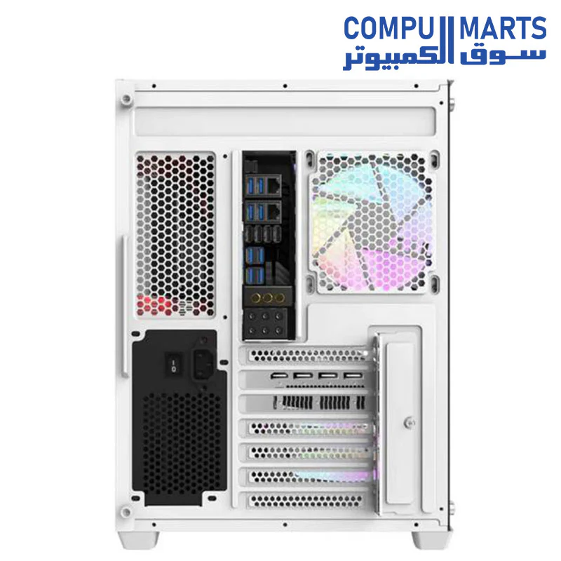 Darkflash C285P Dual Glass ATX/M-ATX/ITX Gaming PC Case with 6*ARGB Fans Pre-Installed, Supports 360MM Radiator, 0.8MM SPCC Material, 2*SSD, USB3.0, 7 Expansion Slots Computer Case - Image 5