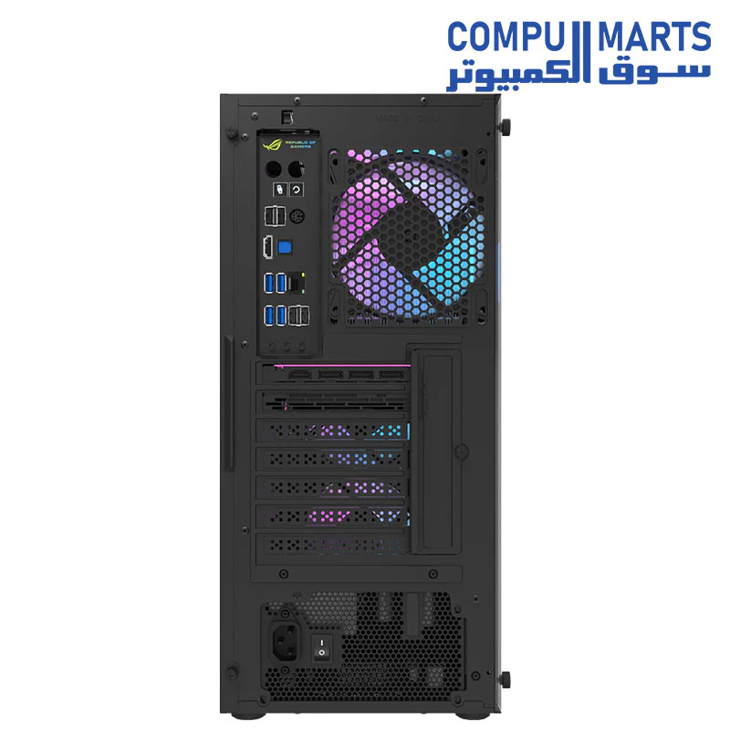 Darkflash DK351 ATX/M-ATX/ITX Gaming PC Case With Pre-installed 4 ARGB Case Fans, Dragon Scale Design With USB 3.0, Tempered Glass Gaming Cabinet - Image 7