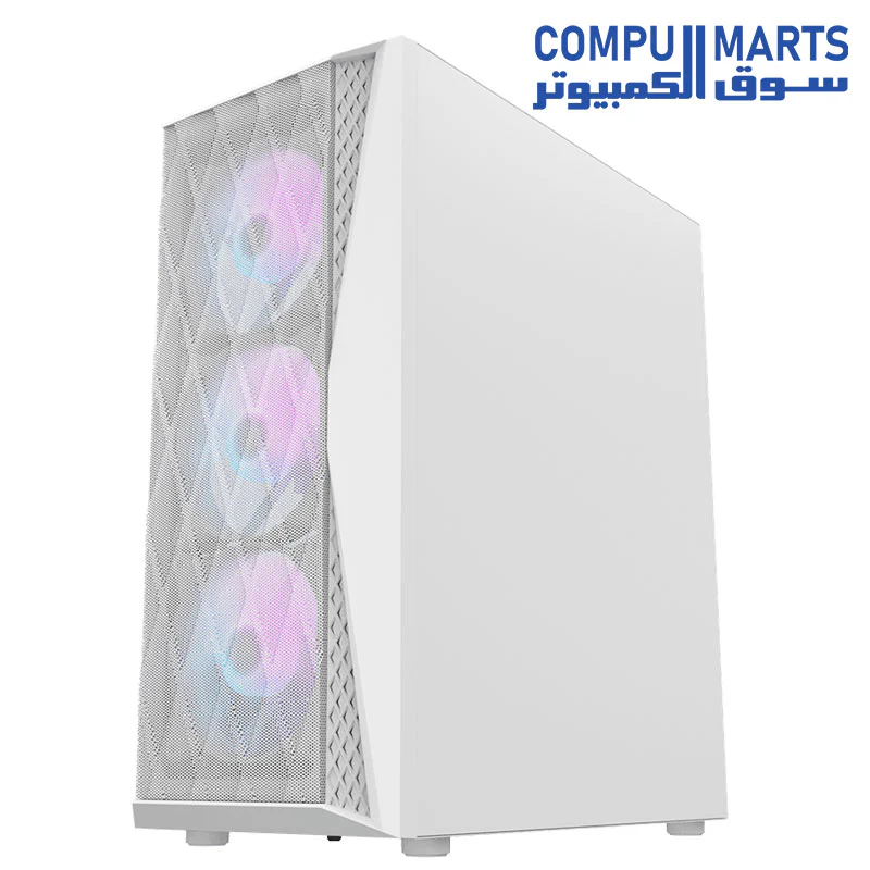 Darkflash DK352 Mesh ATX/MATX/ITX Gaming PC Case With Pre-Installed 4 * 120MM ARGB Fans, Transparent Glass Panel, USB 3.0, Support 360mm Radiator - Image 8