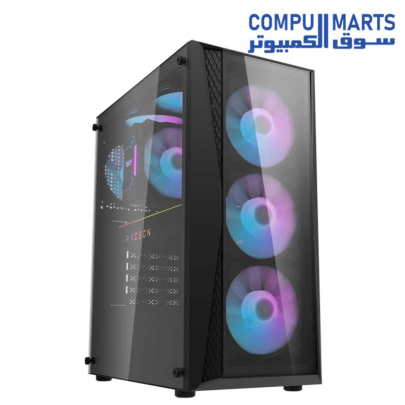 Darkflash DK352 PLUS ATX/MATX/ITX Gaming PC Case With, Pre-Installed 4 * 120MM ARGB Fans, Transparent Glass Front Panel, USB 3.0 Computer Case Support 360mm Radiator, Computer Case - Image 2