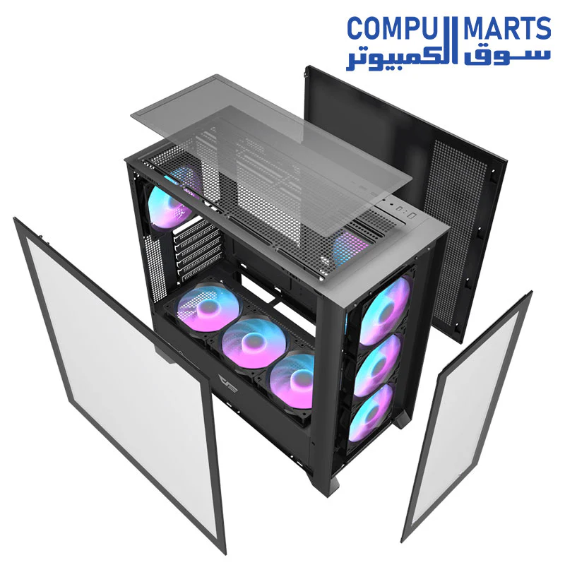 Darkflash DRX90 Glass ATX PC Case - Image 6