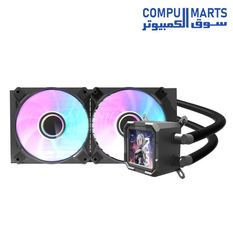 Darkflash DV240S Liquid CPU IPS LCD SQUARE  DISPLAY - Image 2