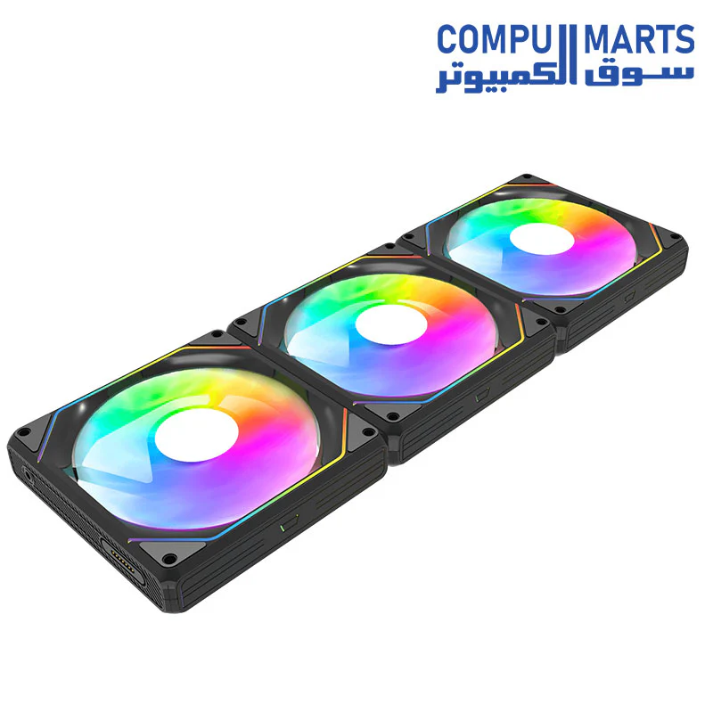 DARKFLASH GAUSS G16 3IN 1 Black & White Case fan - Image 4