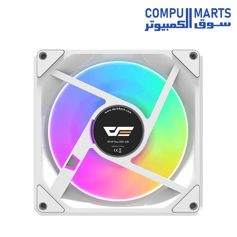 DARKFLASH GAUSS G16 3IN 1 Black & White Case fan - Image 6