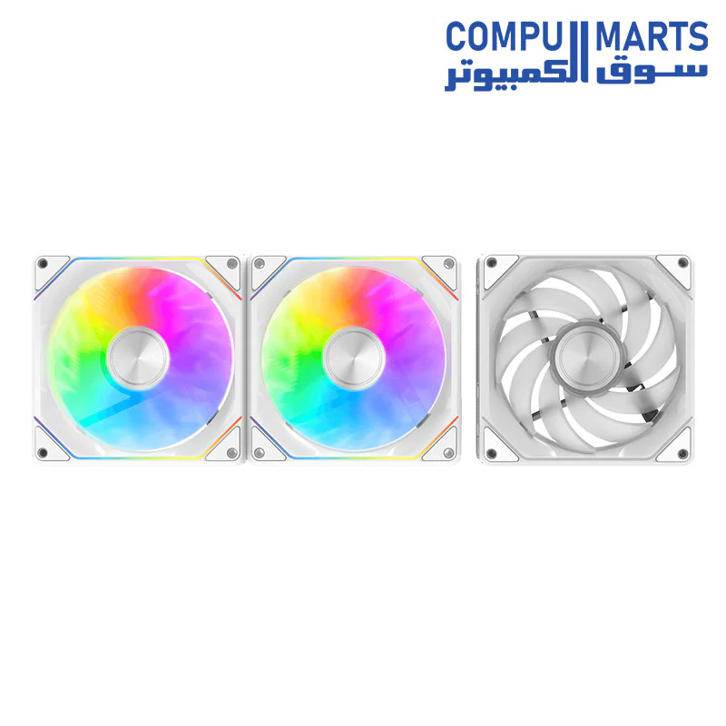 DARKFLASH GAUSS G16 3IN 1 Black & White Case fan - Image 7